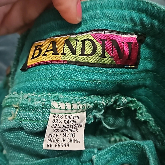 Vintage Kelly green skinny jeans. Size 9/10 juniors. - Picture 7 of 7